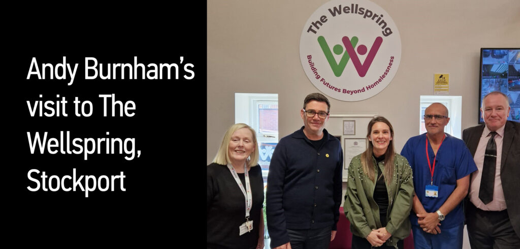GM Mayor Andy Burnham’s visit to The Wellspring, Stockport